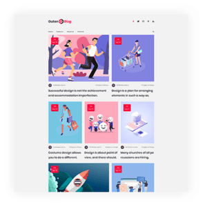 Search engine of gutenblog
